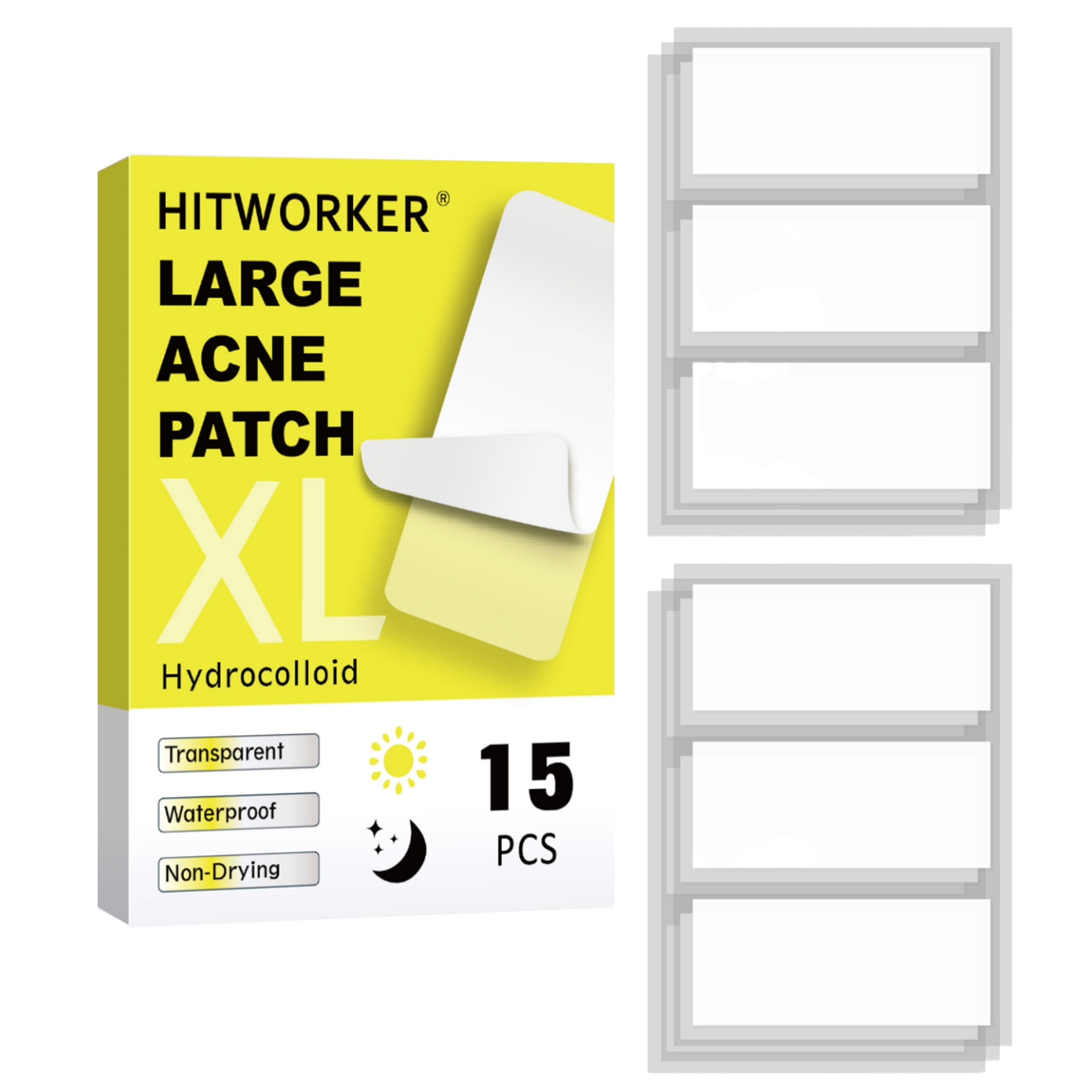 Body Oil - 15 dużych, długich plasterków na trądzik