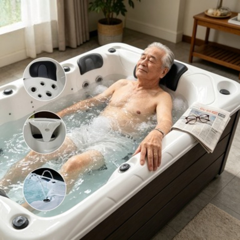 Wanna z hydromasażem Akrylowa  – Hot Tub recenzja i cena