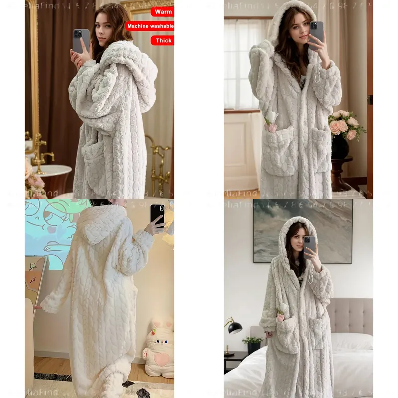 Damski szlafrok flanelowy na j – Bathrobe recenzja i cena